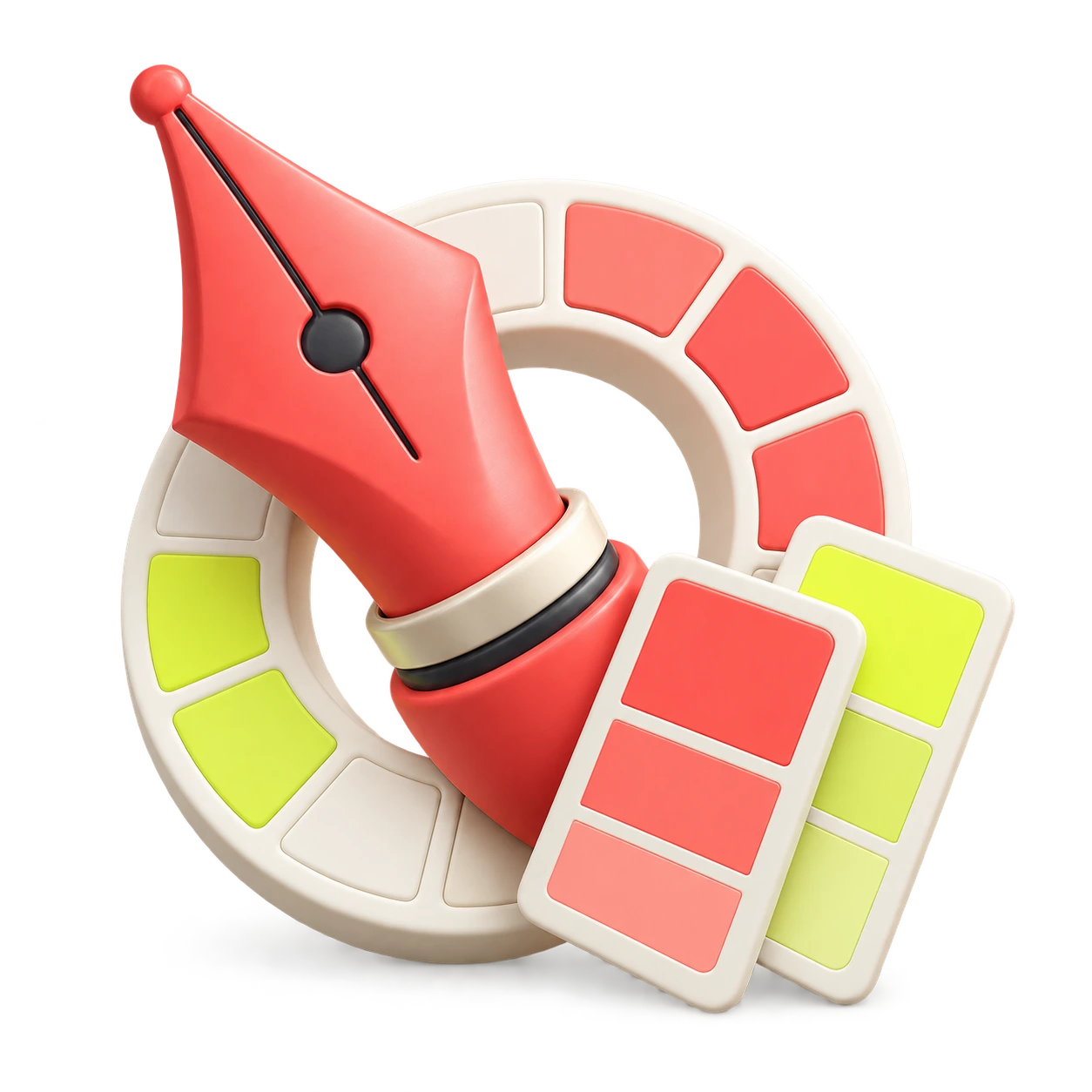 Ilustración 3D de branding