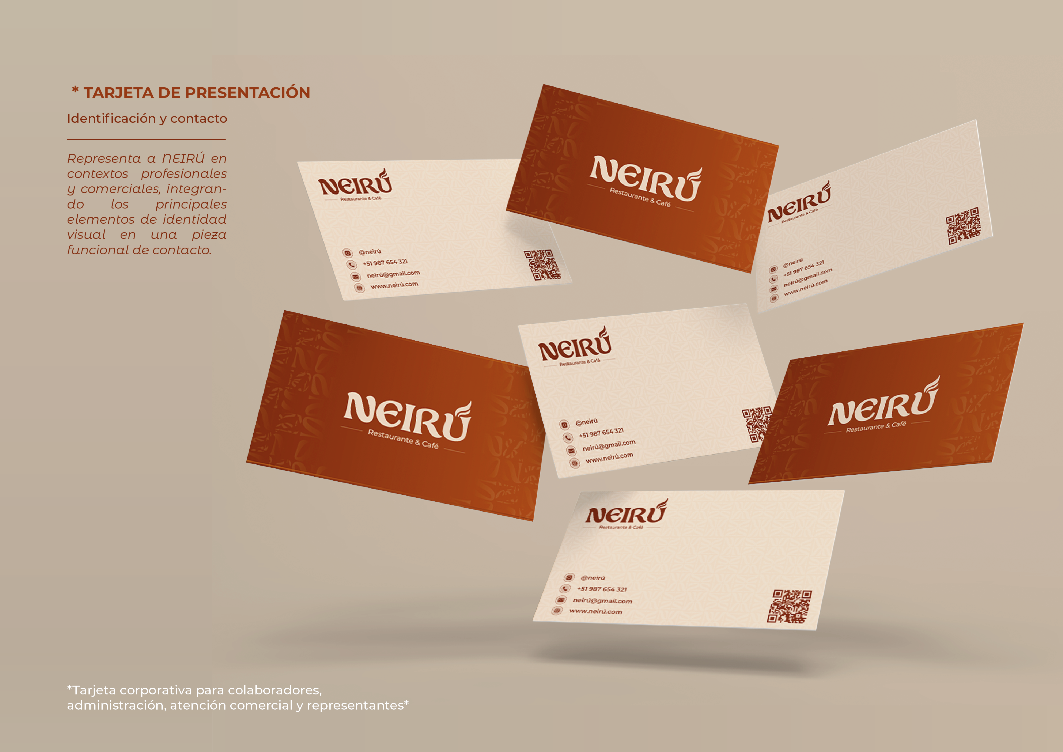Tarjetas de presentación corporativas
